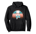 Cat Yoga Poses Cats Practicing Hoodie - Graphic Print for Adults - T-Shirt, Sweatshirt, Hoodie