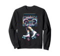 Rollerskates 80S 90S Disco Skating Sweatshirt - Graphic Print for Adults - T-Shirt, Sweatshirt, Hoodie