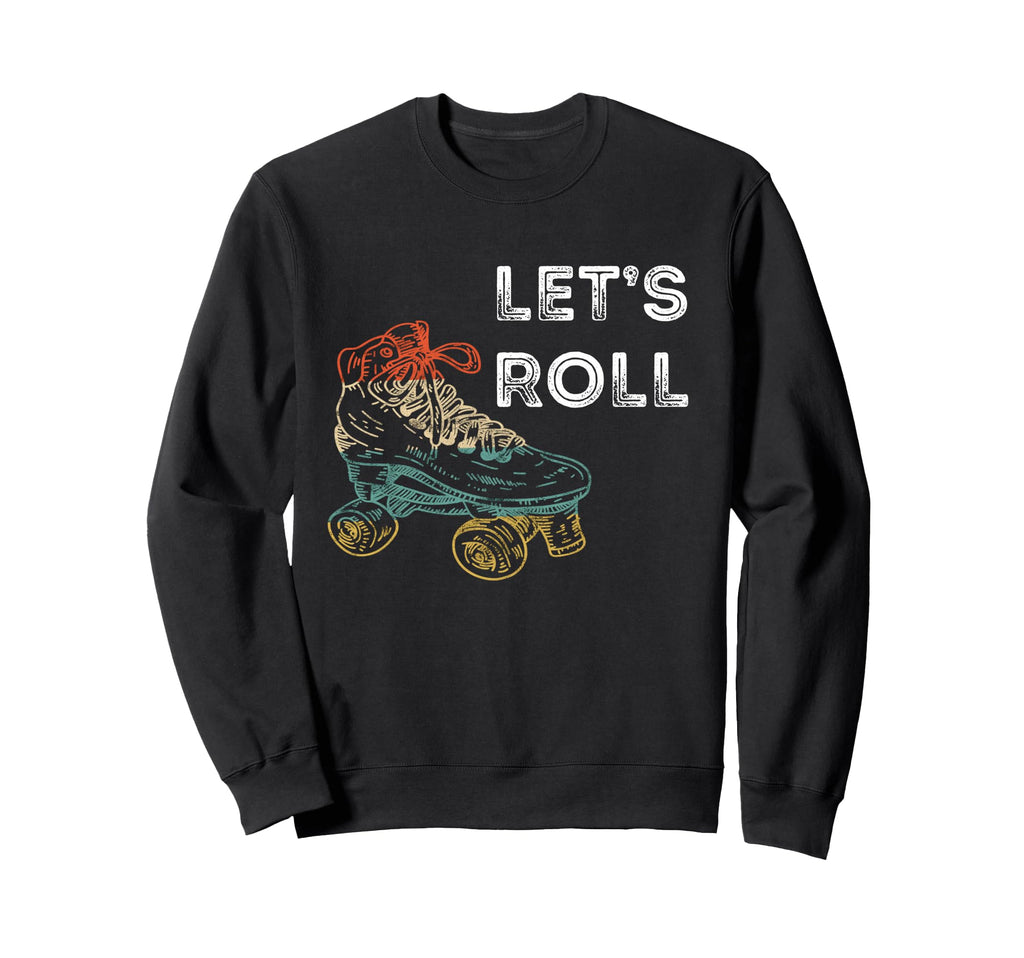 Roller Skates Running 70S 80S Roller Sweatshirt - Custom Art Print Unisex - T-Shirt, Sweatshirt, Hoodie