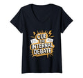 Womens Cue Internal Debate Funny T-Shirt - Unique Graphic for Adults - T-Shirt, Sweatshirt, Hoodie