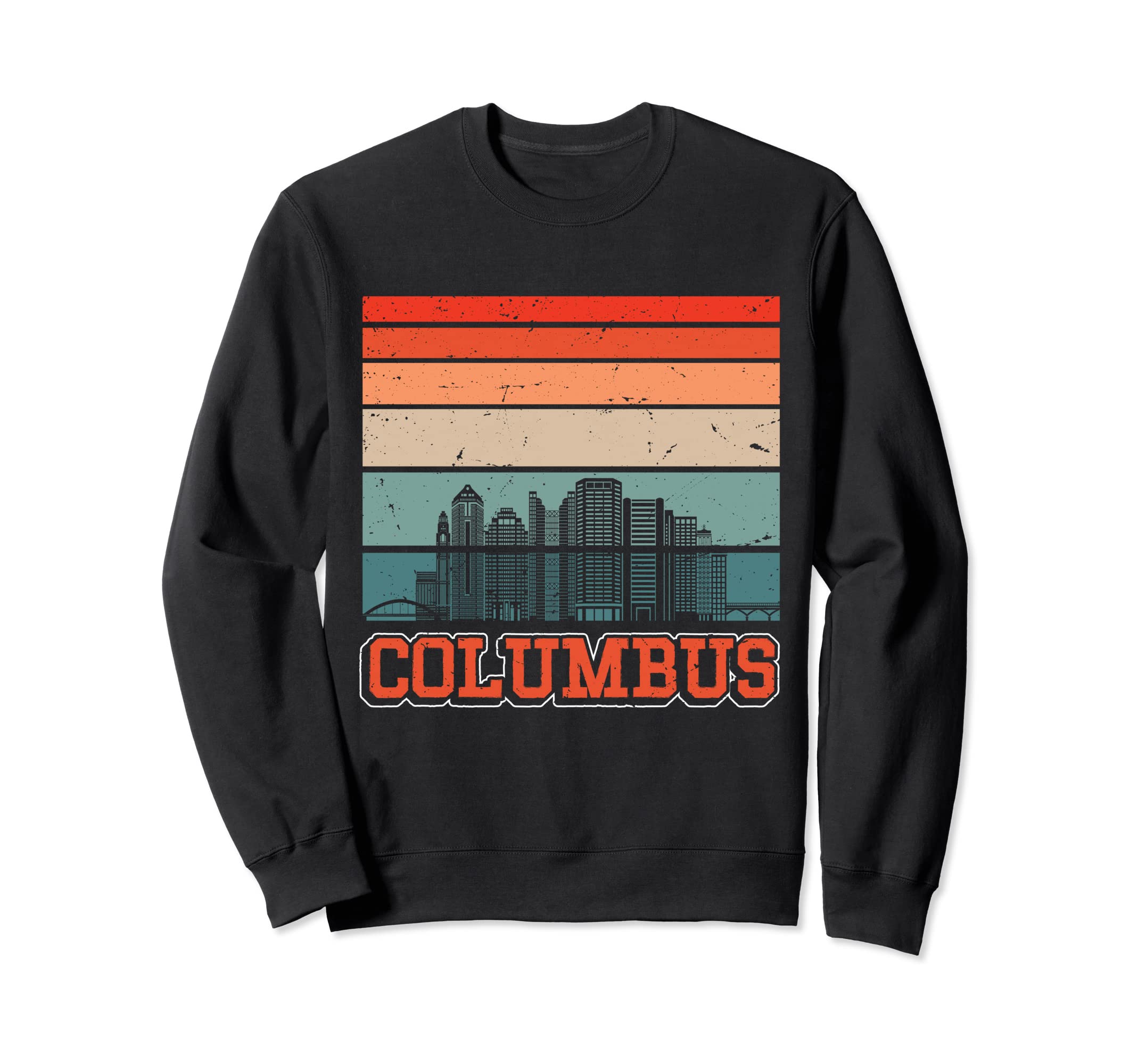 Columbus Usa Sunset Skyline Columbus Sweatshirt - Trendy Graphic Unisex - T-Shirt, Sweatshirt, Hoodie