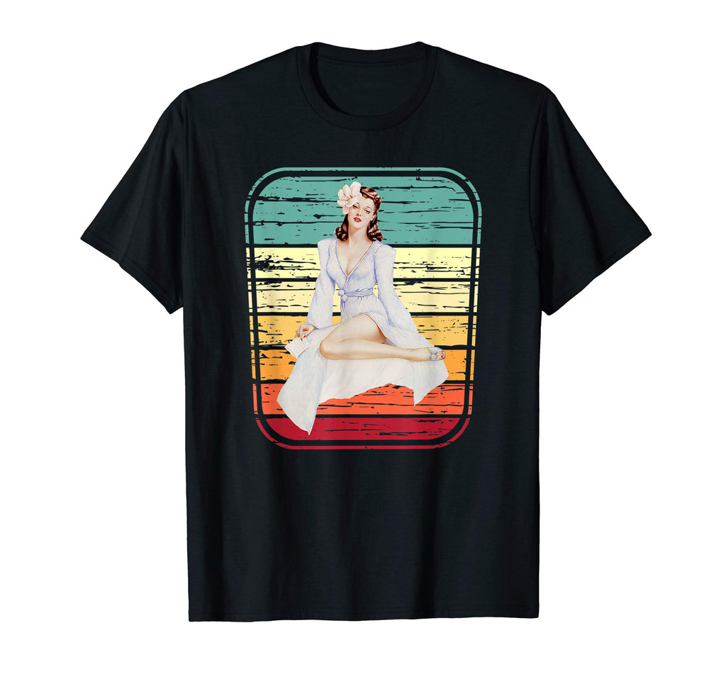 Pin Up Pin Up Sexy Flower Gift T-Shirt - Novelty Apparel Unisex - T-Shirt, Sweatshirt, Hoodie