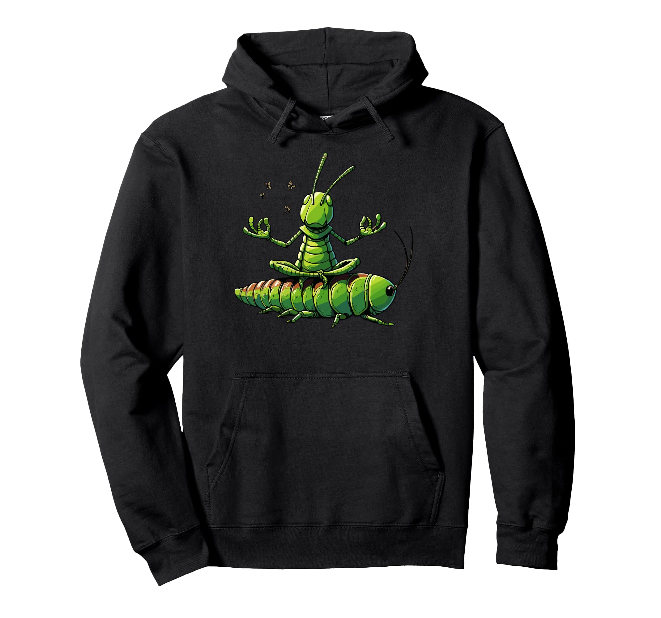 Meditation Grasshopper Yoga Pose Hoodie - Minimalist Print for Adults - T-Shirt, Sweatshirt, Hoodie