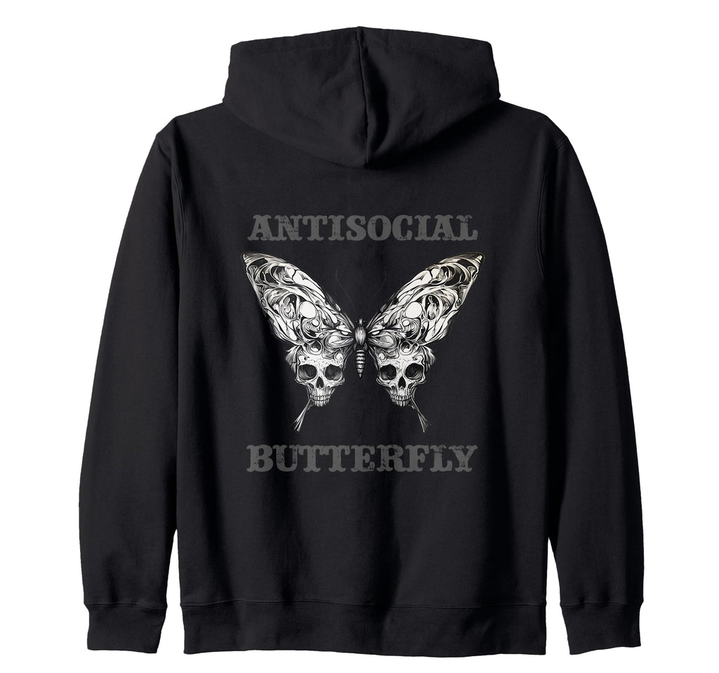 Antisocial Butterfly Gift T-Shirt - Custom Art Print Unisex - T-Shirt, Sweatshirt, Hoodie