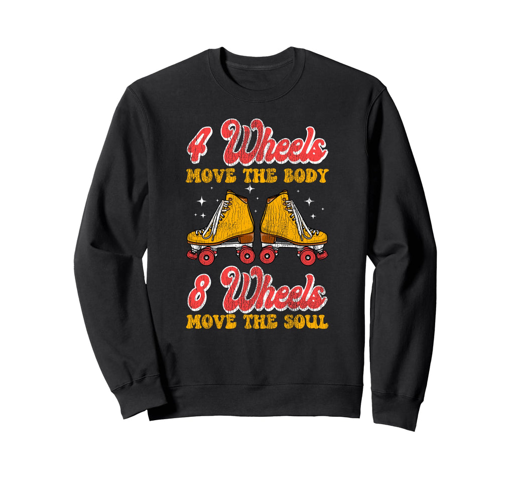 Roller Skating Skate 1970S Sweatshirt - Fun Novelty Design Unisex - T-Shirt, Sweatshirt, Hoodie