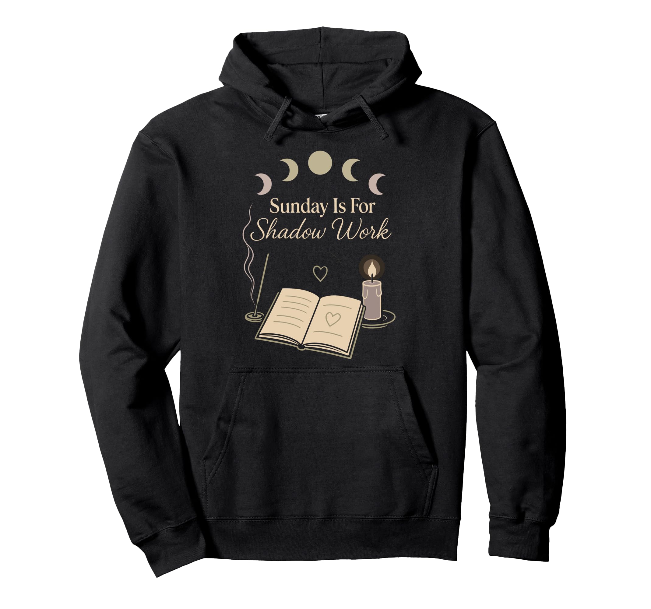 Spiritual Sunday Ritual Self Care Moon Hoodie - Graphic Print Men Women - T-Shirt, Sweatshirt, Hoodie