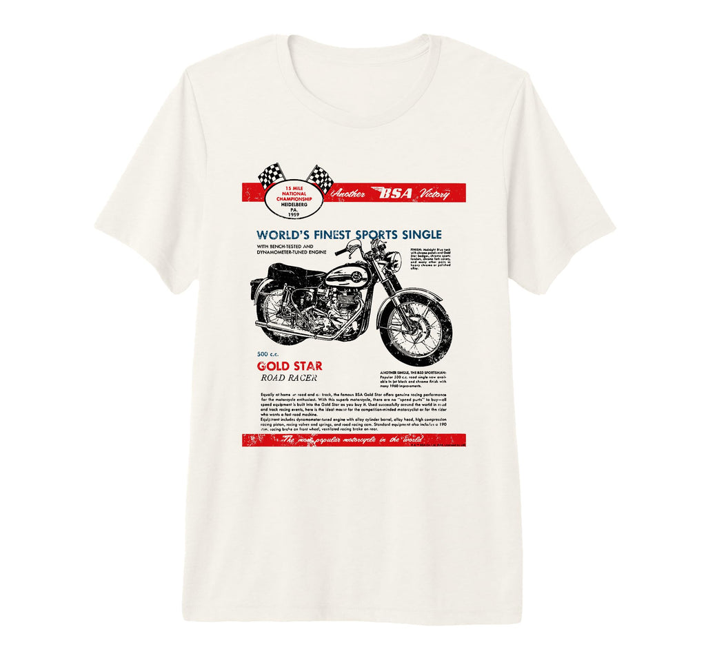 Bsa 500 Gold Star Road Racer T-Shirt - Unique Graphic for Adults - T-Shirt, Sweatshirt, Hoodie