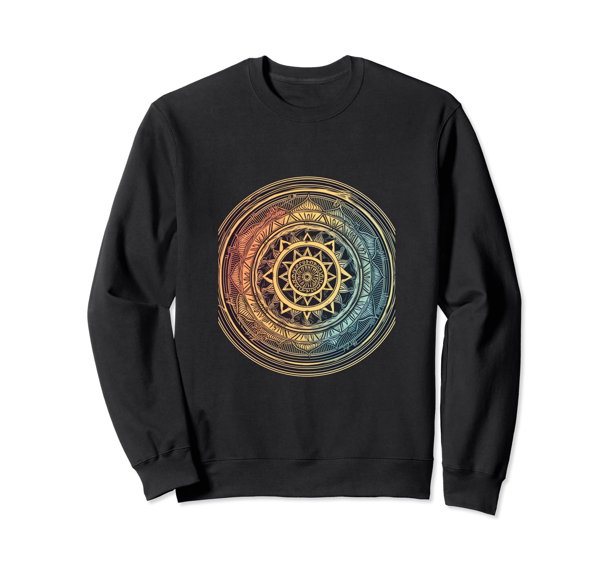 Yoga Chakra Wheel Sanskrit Buddhism Sweatshirt - Fun Novelty Design Unisex - T-Shirt, Sweatshirt, Hoodie