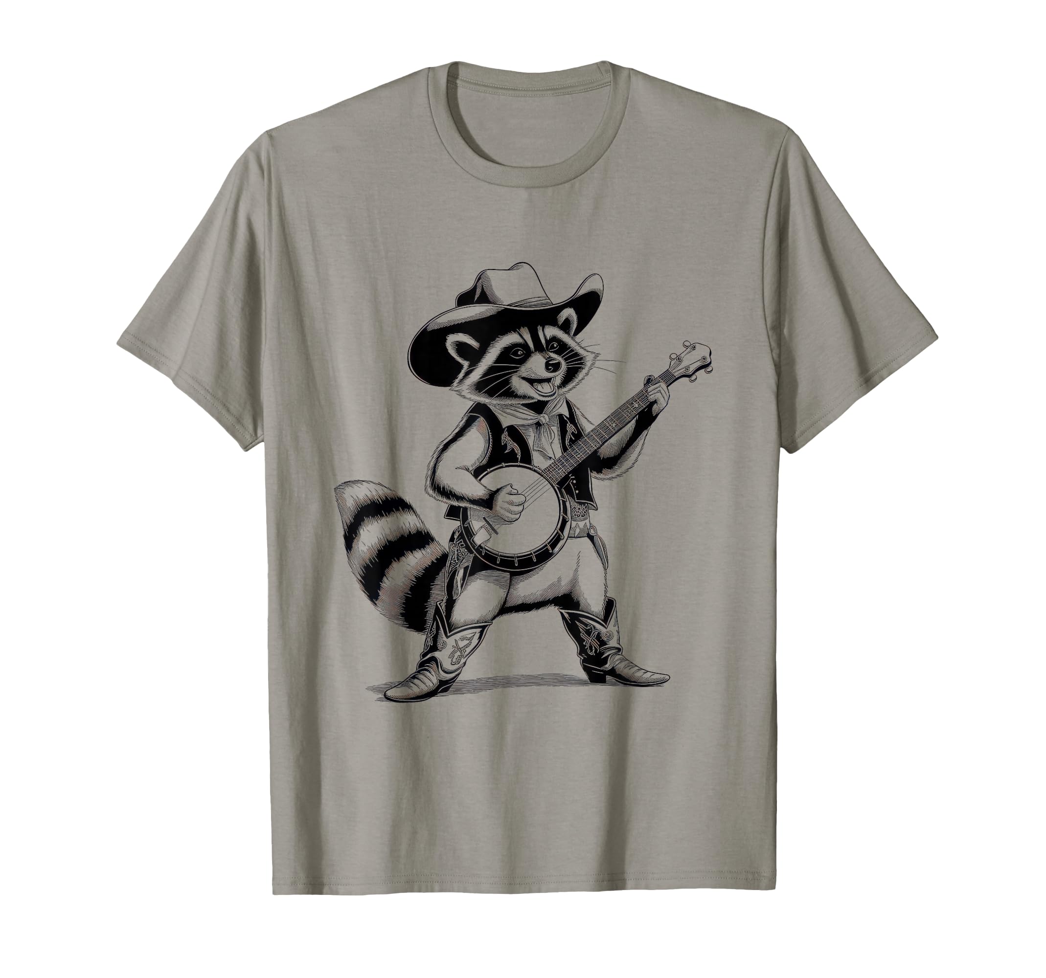 Raccoon 90S Country Music T-Shirt - Casual Everyday Wear for Adults - T-Shirt, Sweatshirt, Hoodie