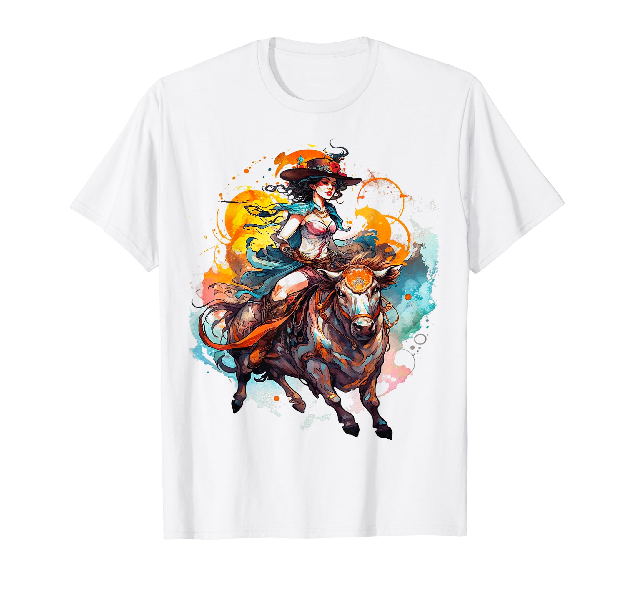 Cowboy Rodeo Horse Riding Usa Cowboy T-Shirt - Unique Graphic for Adults - T-Shirt, Sweatshirt, Hoodie