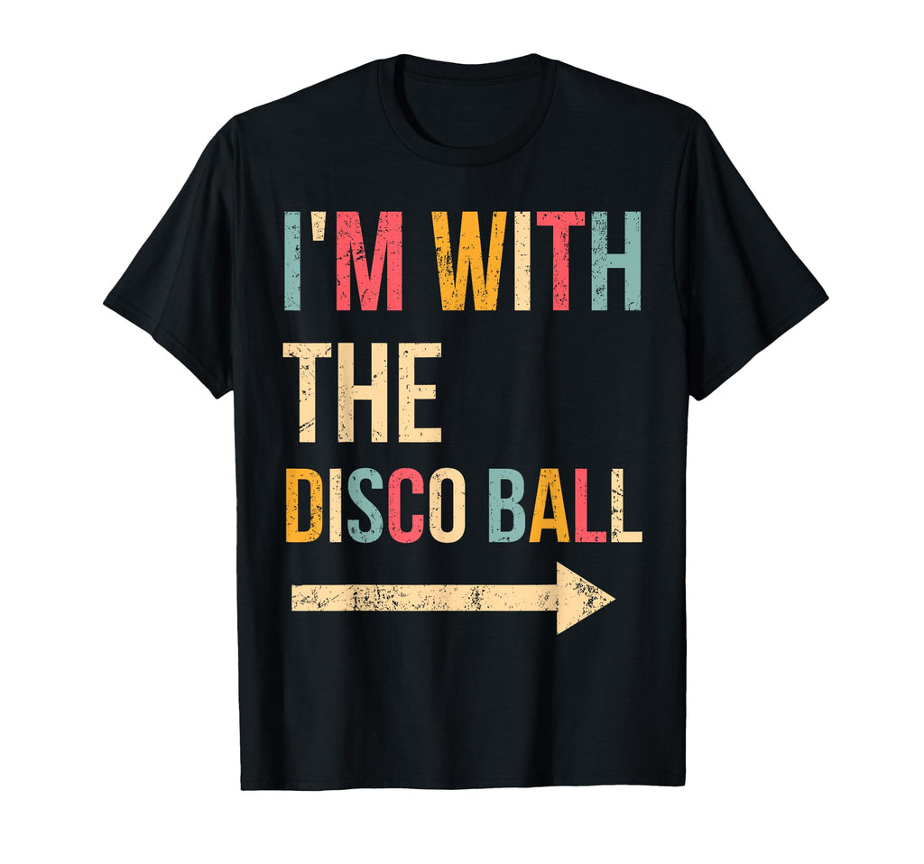 Im Disco Ball Halloween Lazy Diy Costume T-Shirt - Graphic Print Unisex - T-Shirt, Sweatshirt, Hoodie