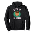 Funny Coffee First Caffeine Meditation Yoga Hoodie - Trendy Graphic Unisex - T-Shirt, Sweatshirt, Hoodie