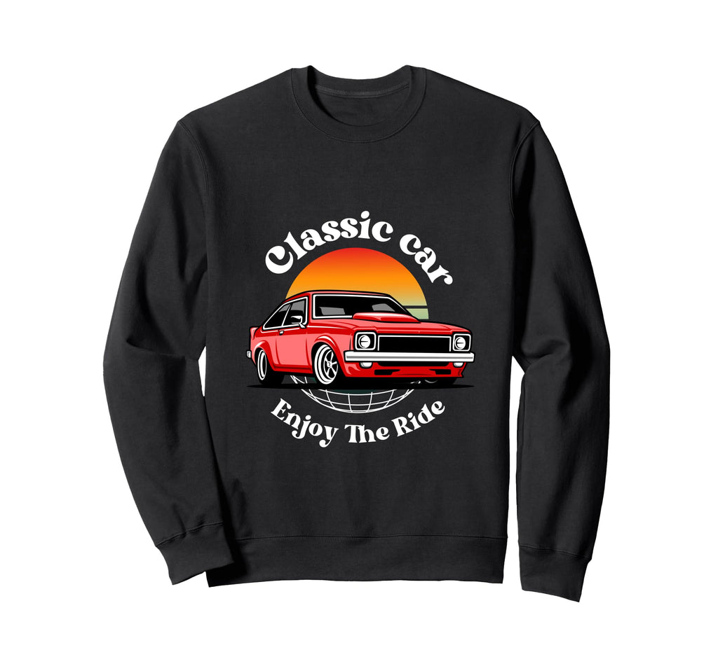 Car Enjoy Ride Classical Car Show Sweatshirt - Custom Art Print Unisex - T-Shirt, Sweatshirt, Hoodie