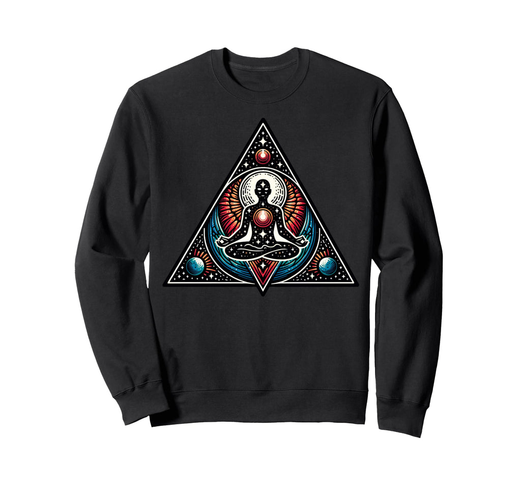 Cosmic Meditation Art Mindfulness Sweatshirt - Streetwear Style Unisex - T-Shirt, Sweatshirt, Hoodie