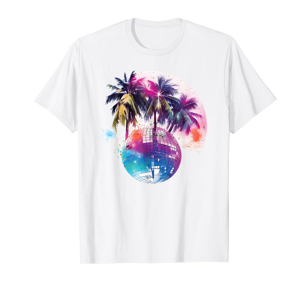 Aesthetic Vaporwave Teens Palm Tree T-Shirt - Minimalist Print Unisex - T-Shirt, Sweatshirt, Hoodie