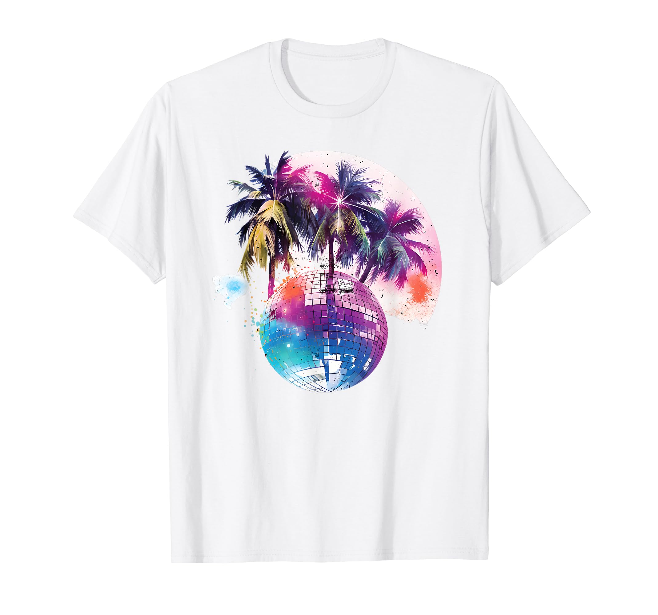 Aesthetic Vaporwave Teens Palm Tree T-Shirt - Minimalist Print Unisex - T-Shirt, Sweatshirt, Hoodie