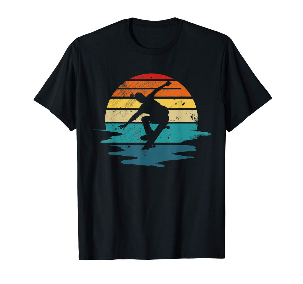 Skateboarder Silhouette Over Sunset T-Shirt - Casual Everyday Wear Unisex - T-Shirt, Sweatshirt, Hoodie