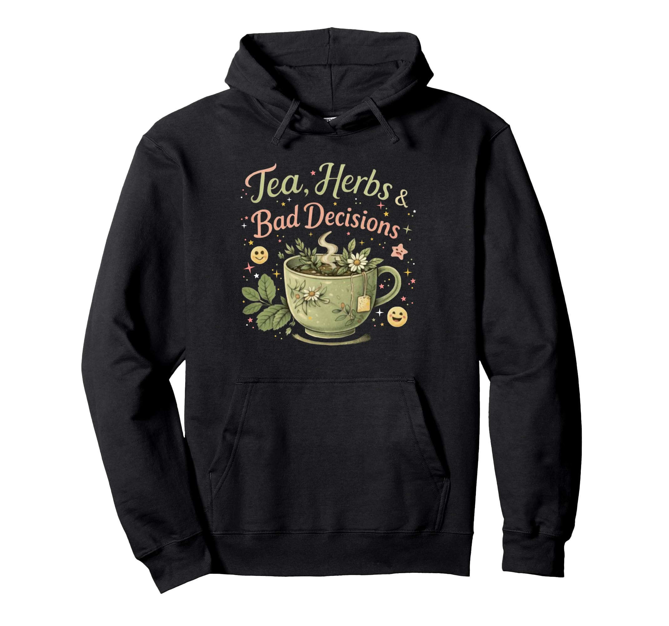 Funny Wellness Vibes Aesthetic Tea Hoodie - Unique Graphic for Adults - T-Shirt, Sweatshirt, Hoodie