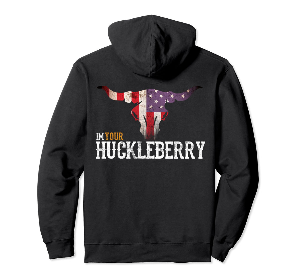 Im Your Huckleberry Skull Western Movie Hoodie - Trendy Graphic Unisex - T-Shirt, Sweatshirt, Hoodie