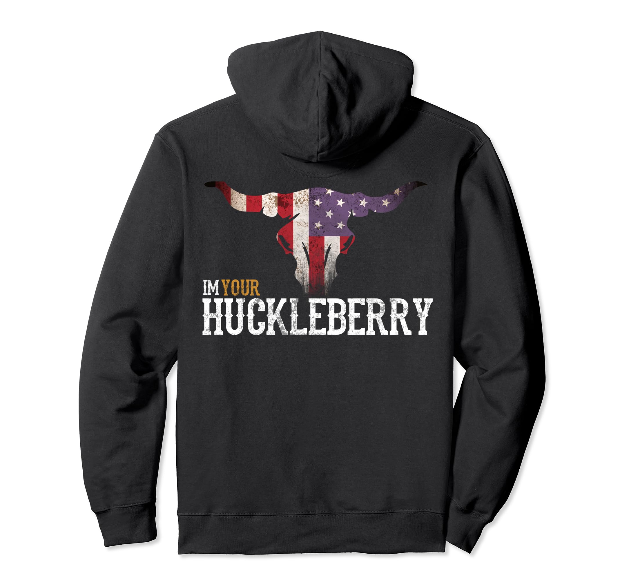 Im Your Huckleberry Skull Western Movie Hoodie - Trendy Graphic Unisex - T-Shirt, Sweatshirt, Hoodie