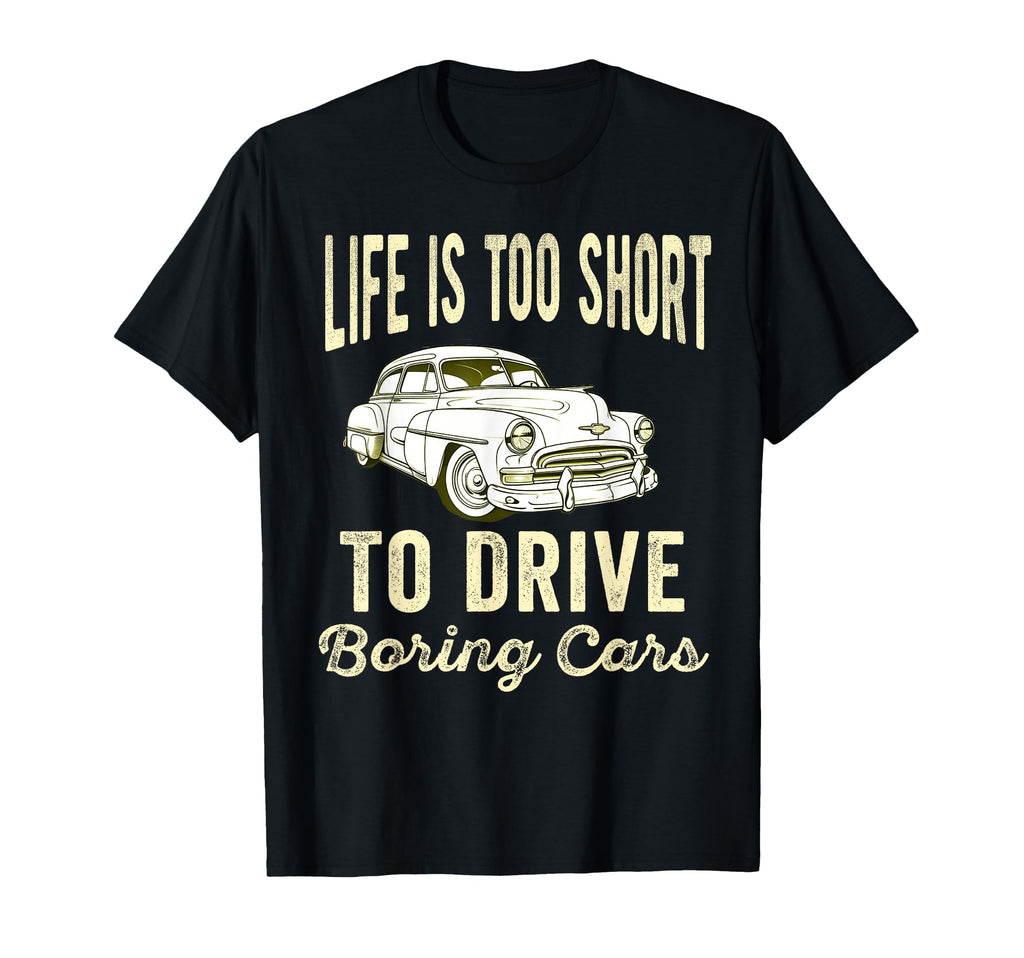 Car Funny Old Cars Lover Dad Father T-Shirt - Aesthetic Graphic Men Women - T-Shirt, Sweatshirt, Hoodie