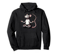 Meditation Rat Mouse Yoga Pose Relaxing Hoodie - Unique Graphic Unisex - T-Shirt, Sweatshirt, Hoodie