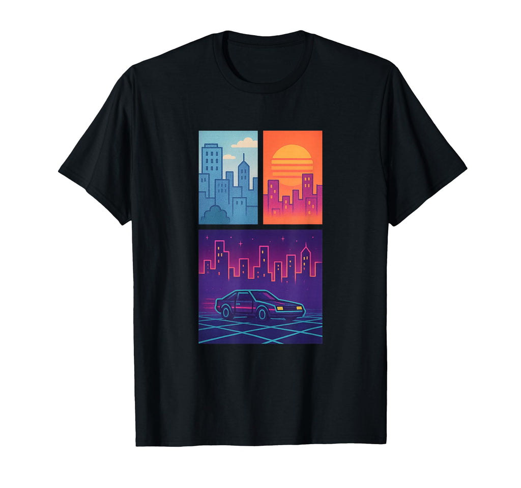 80S Synthwave T-Shirt - Fun Novelty Design Men Women - T-Shirt, Sweatshirt, Hoodie