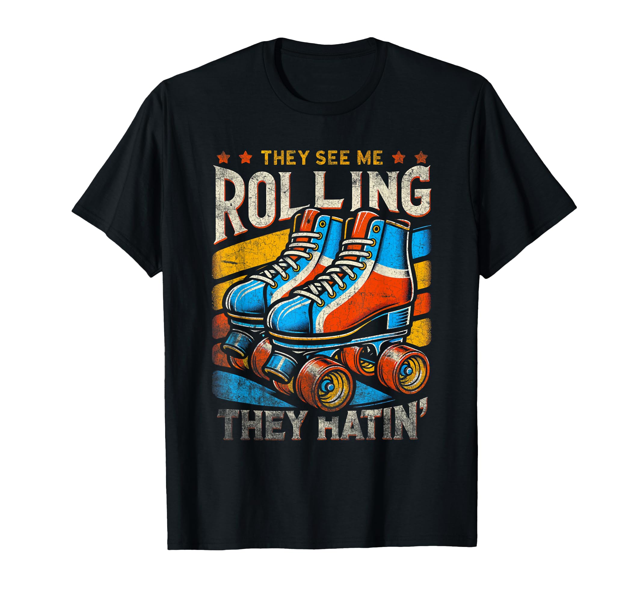Roller Skating They See Me Rollin They T-Shirt - Unique Graphic for Adults - T-Shirt, Sweatshirt, Hoodie
