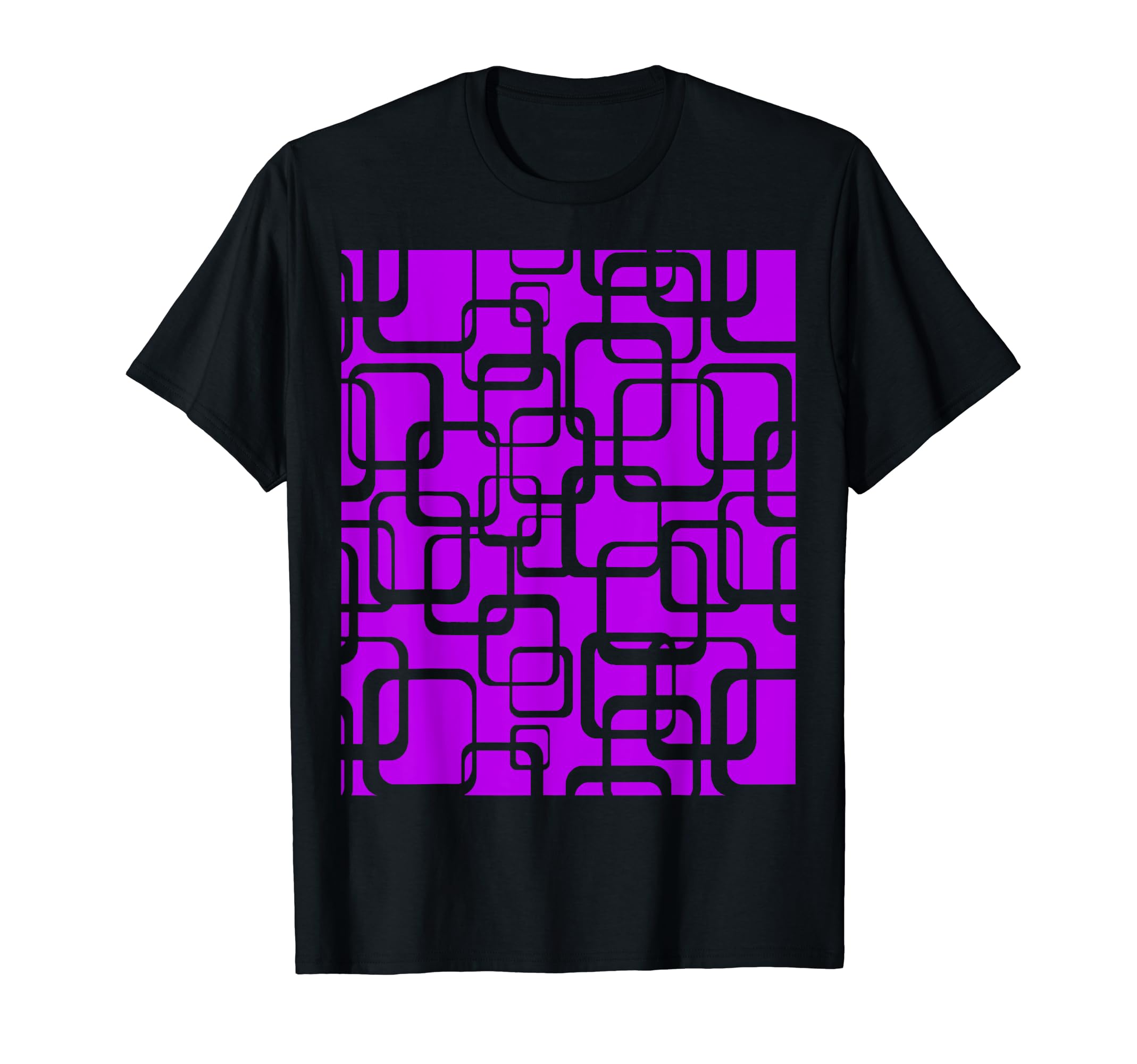 Mcm Square Motif Pattern 4 Lilac T-Shirt - Casual Everyday Wear Men Women - T-Shirt, Sweatshirt, Hoodie