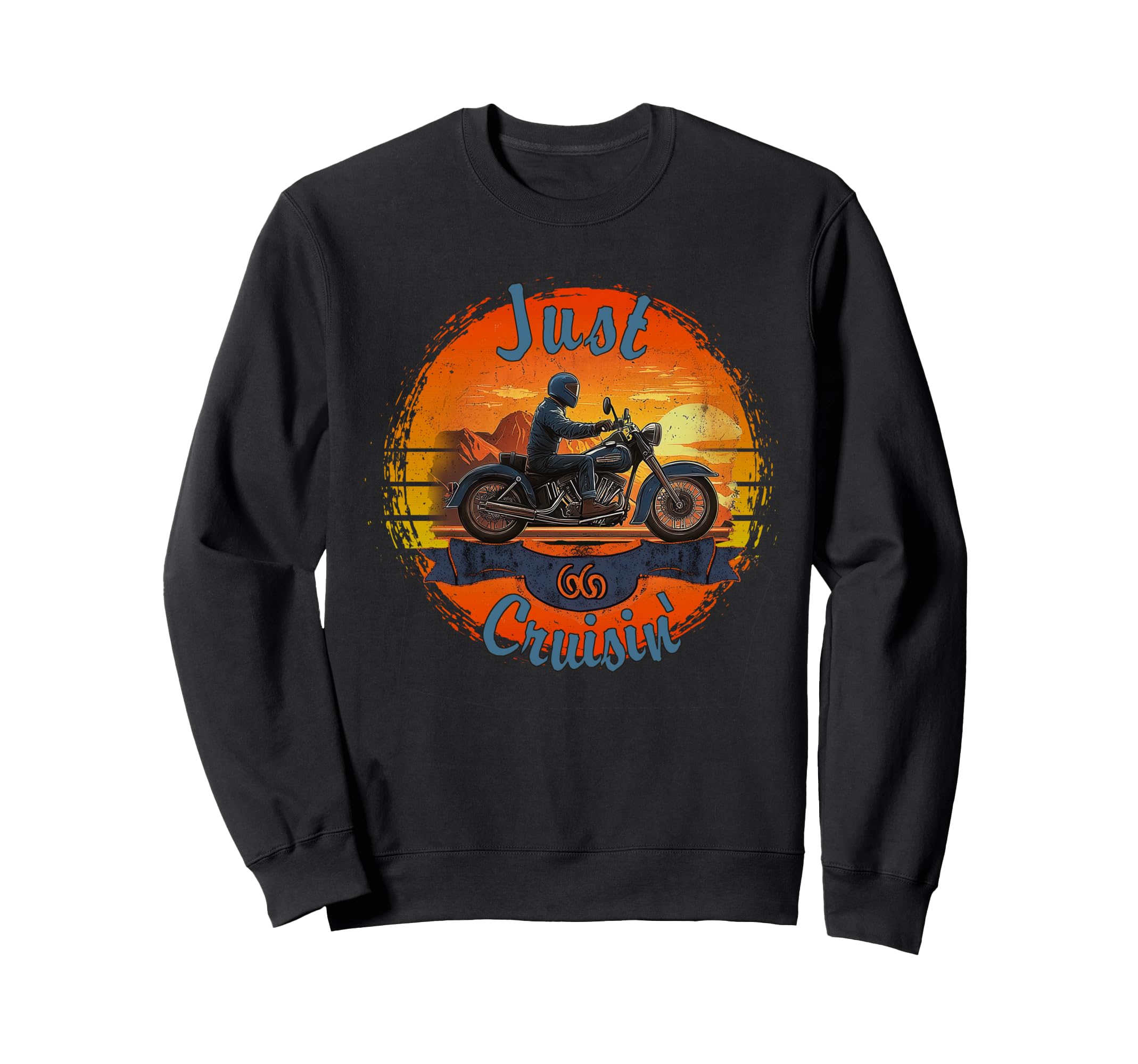 Just Cruisin Motorcycle Trip Sweatshirt - Fun Novelty Design for Adults - T-Shirt, Sweatshirt, Hoodie