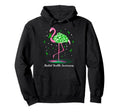 Flamingo Green Ribbon Mental Health Hoodie - Trendy Graphic Unisex - T-Shirt, Sweatshirt, Hoodie