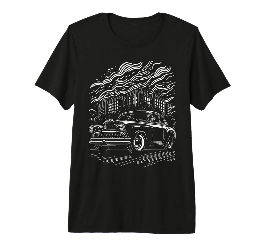 Car Industrial Theme Tri Blend T-Shirt - Minimalist Print Unisex - T-Shirt, Sweatshirt, Hoodie