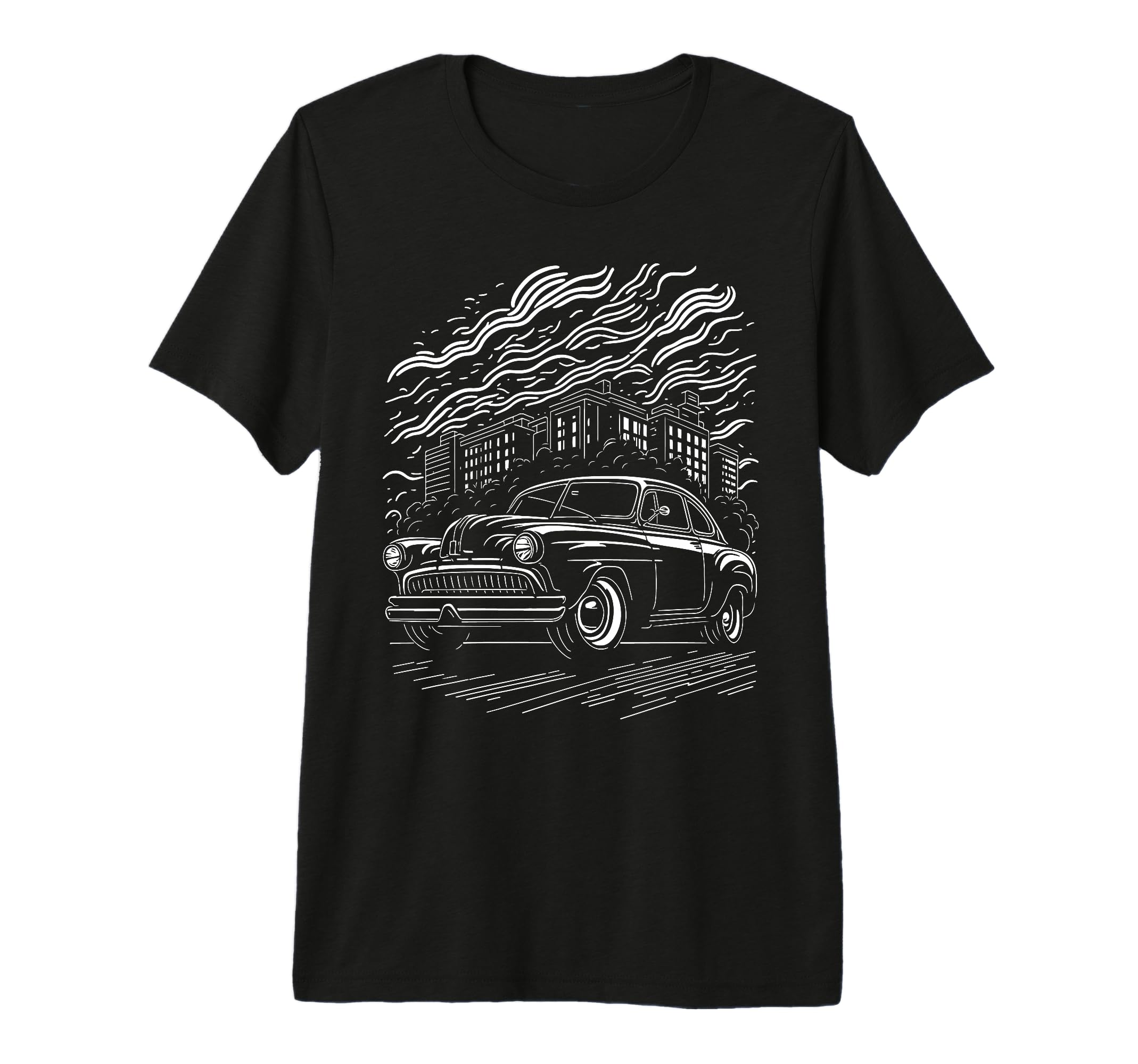 Car Industrial Theme Tri Blend T-Shirt - Minimalist Print Unisex - T-Shirt, Sweatshirt, Hoodie