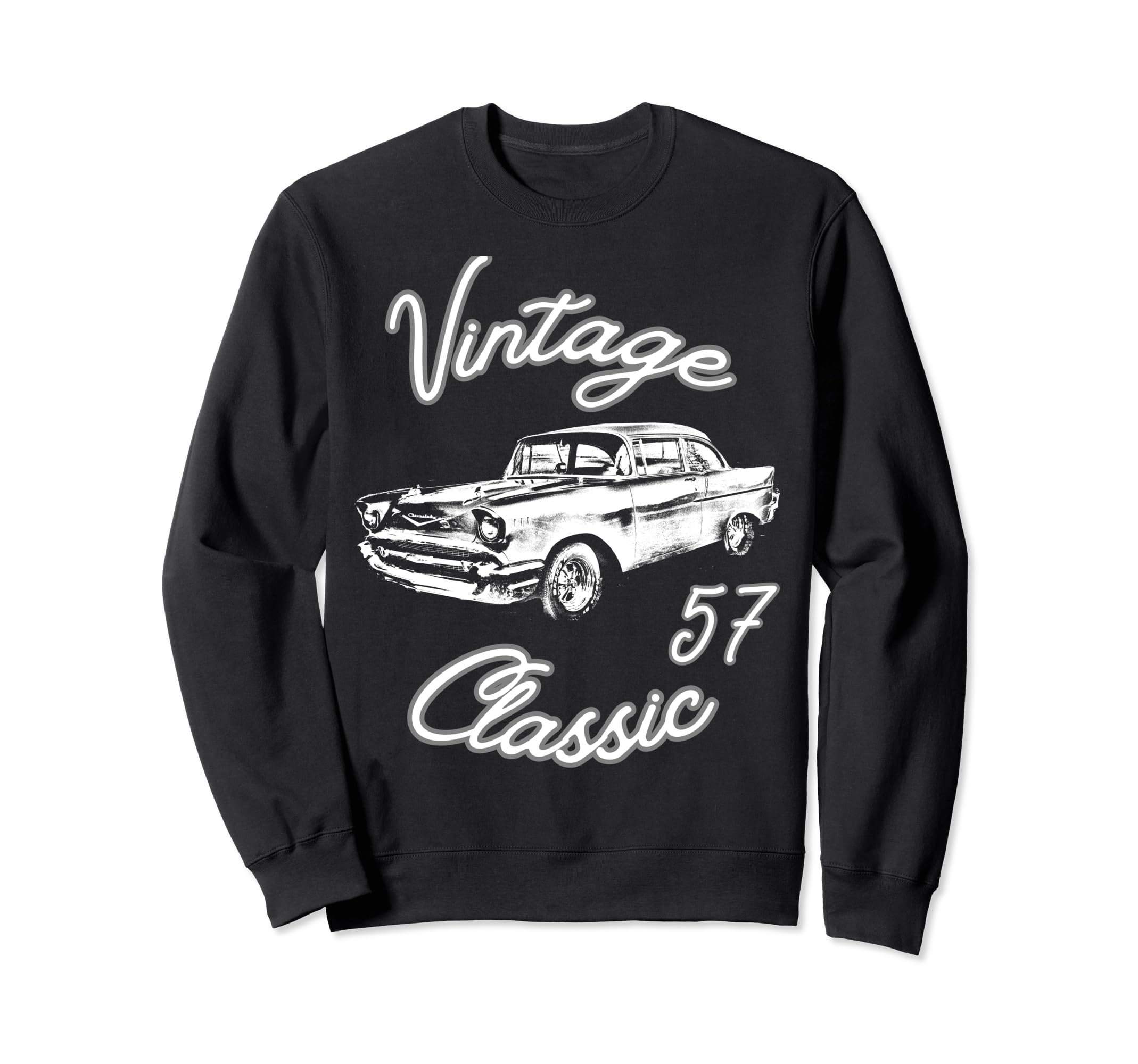 57 Collector Car Car Guy Sweatshirt - Graphic Print for Adults - T-Shirt, Sweatshirt, Hoodie