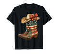 Western Cowboy Boots Cowgirl T-Shirt - Aesthetic Graphic Men Women - T-Shirt, Sweatshirt, Hoodie