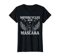 Motorcycles And Mascara Biker Funny T-Shirt - Minimalist Print Men Women - T-Shirt, Sweatshirt, Hoodie