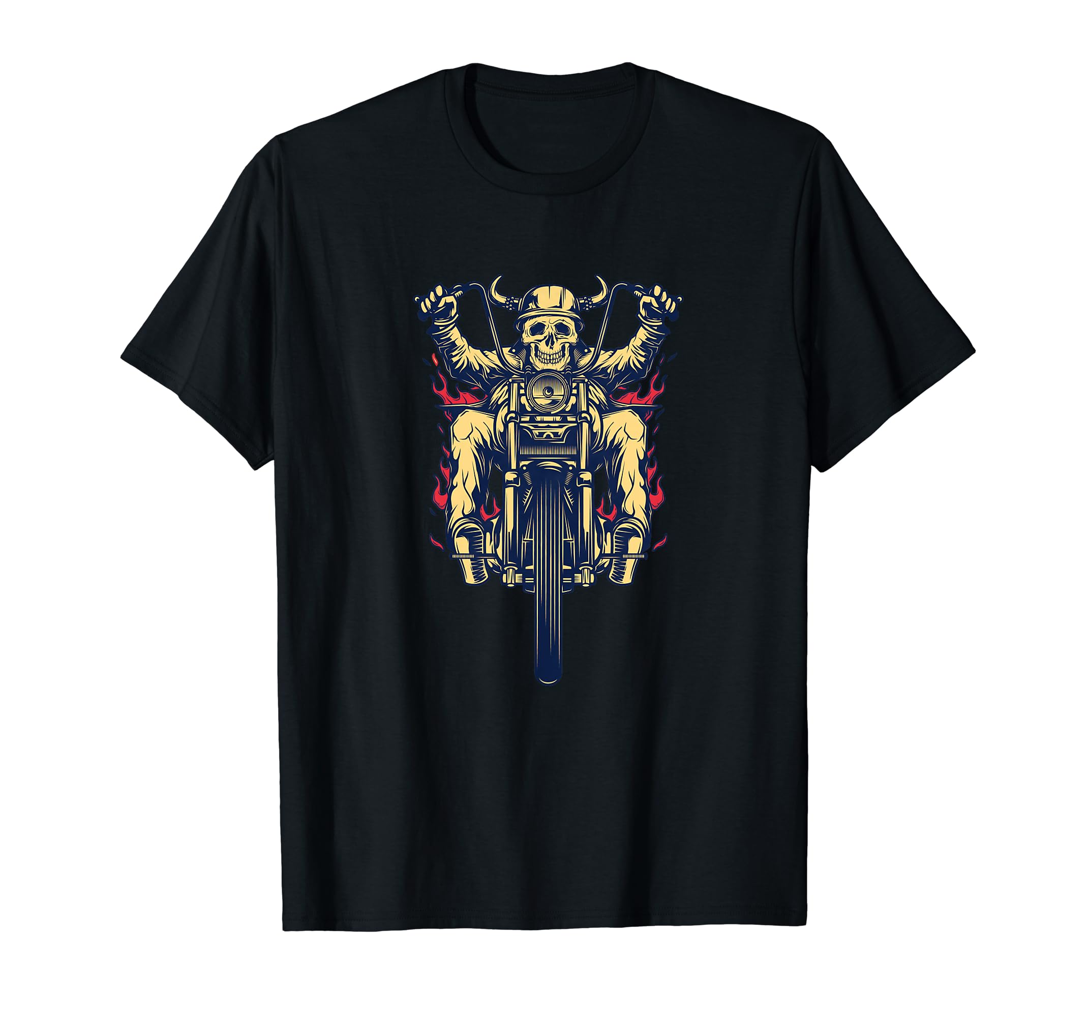 Motorcycle Old Biker T-Shirt - Custom Art Print Men Women - T-Shirt, Sweatshirt, Hoodie