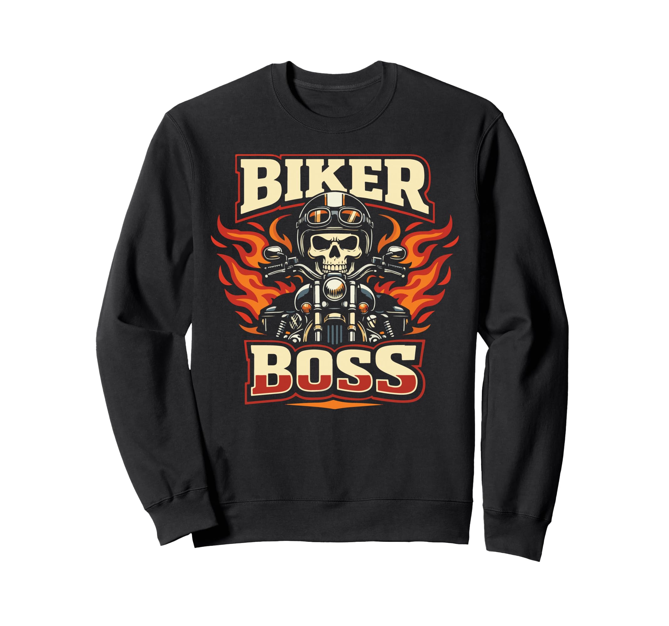 Motorcycle Biker Biker Boss Sweatshirt - Fun Novelty Design for Adults - T-Shirt, Sweatshirt, Hoodie