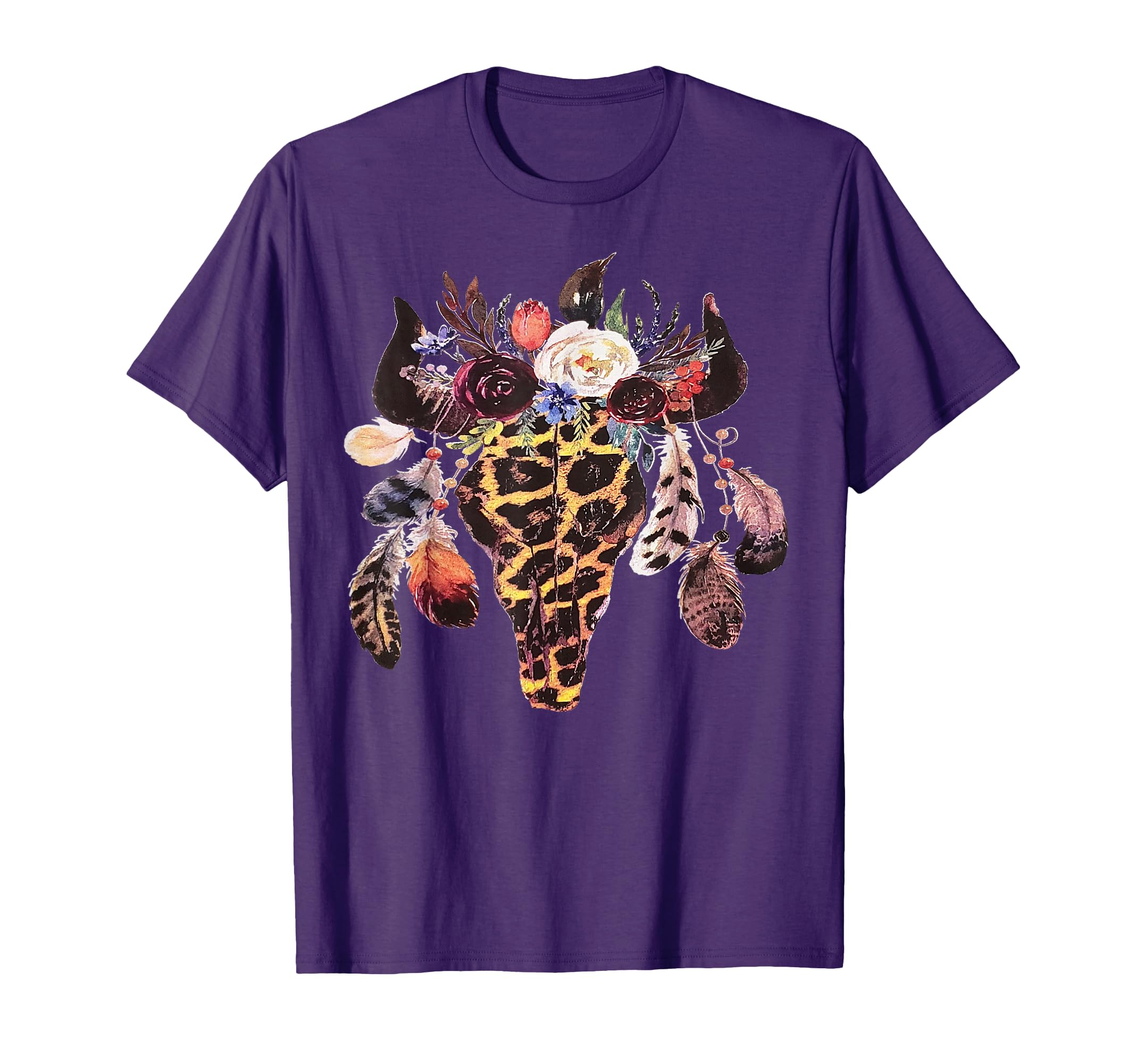 Western Boho Cow Cowgirl Cowboy Bull T-Shirt - Custom Art Print for Adults - T-Shirt, Sweatshirt, Hoodie