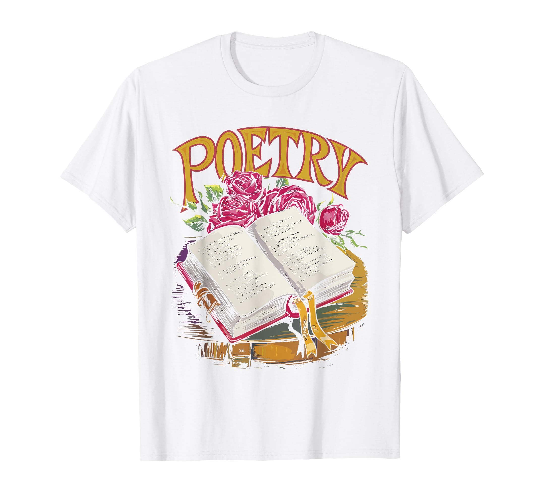 Poetry Distressed Typography T-Shirt - Casual Everyday Wear for Adults - T-Shirt, Sweatshirt, Hoodie