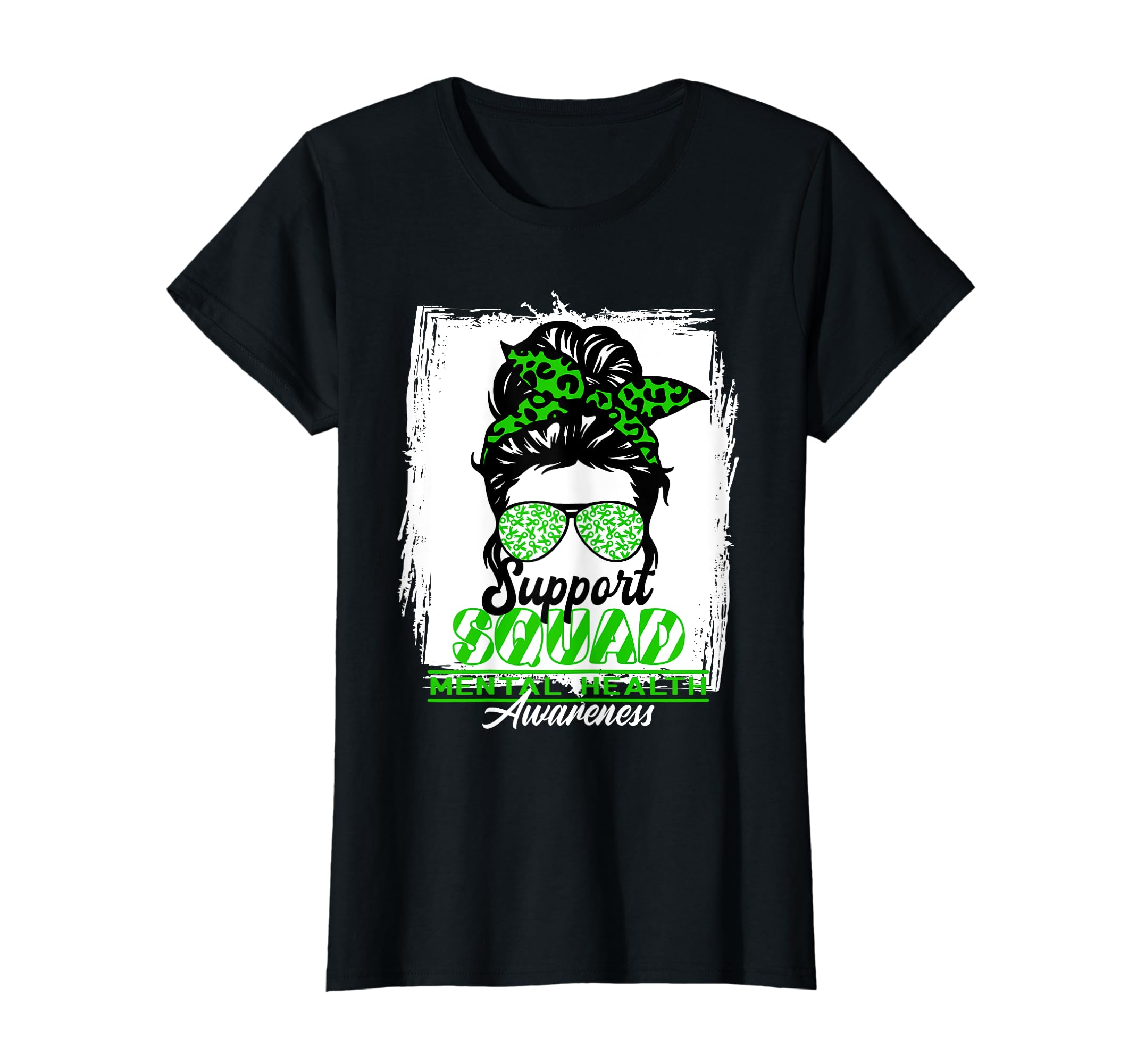 Womens Messy Bun Support Awareness T-Shirt - Aesthetic Graphic Unisex - T-Shirt, Sweatshirt, Hoodie