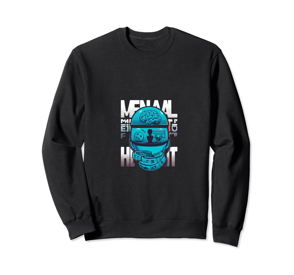 Mental Health Awareness Sweatshirt - Fun Novelty Design Men Women - T-Shirt, Sweatshirt, Hoodie
