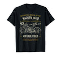 Warren Oh Usa Distressed Motorcycle T-Shirt - Novelty Apparel Unisex - T-Shirt, Sweatshirt, Hoodie