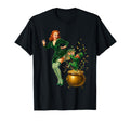 St Patricks Day Pinup Leprechaun T-Shirt - Casual Everyday Wear Unisex - T-Shirt, Sweatshirt, Hoodie
