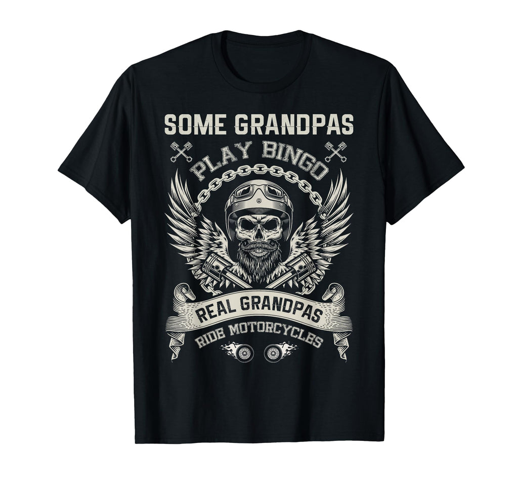 Grandpas Ride Motorcycles Biker T-Shirt - Fun Novelty Design Unisex - T-Shirt, Sweatshirt, Hoodie