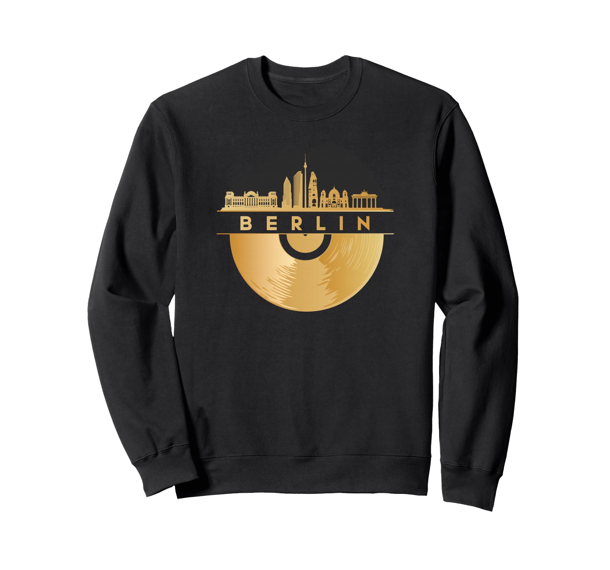 Vinyl Record Player Disco Music Sweatshirt - Casual Everyday Wear Unisex - T-Shirt, Sweatshirt, Hoodie