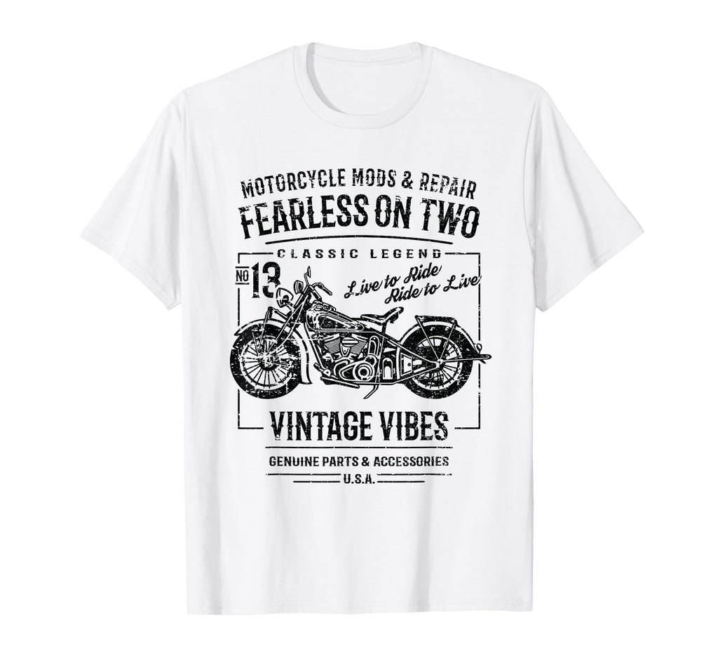 Motorcycle Distressed T-Shirt - Trendy Graphic Men Women - T-Shirt, Sweatshirt, Hoodie