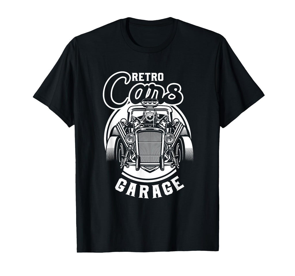 Cars Garage Old American Automobile Car T-Shirt - Unique Graphic Unisex - T-Shirt, Sweatshirt, Hoodie