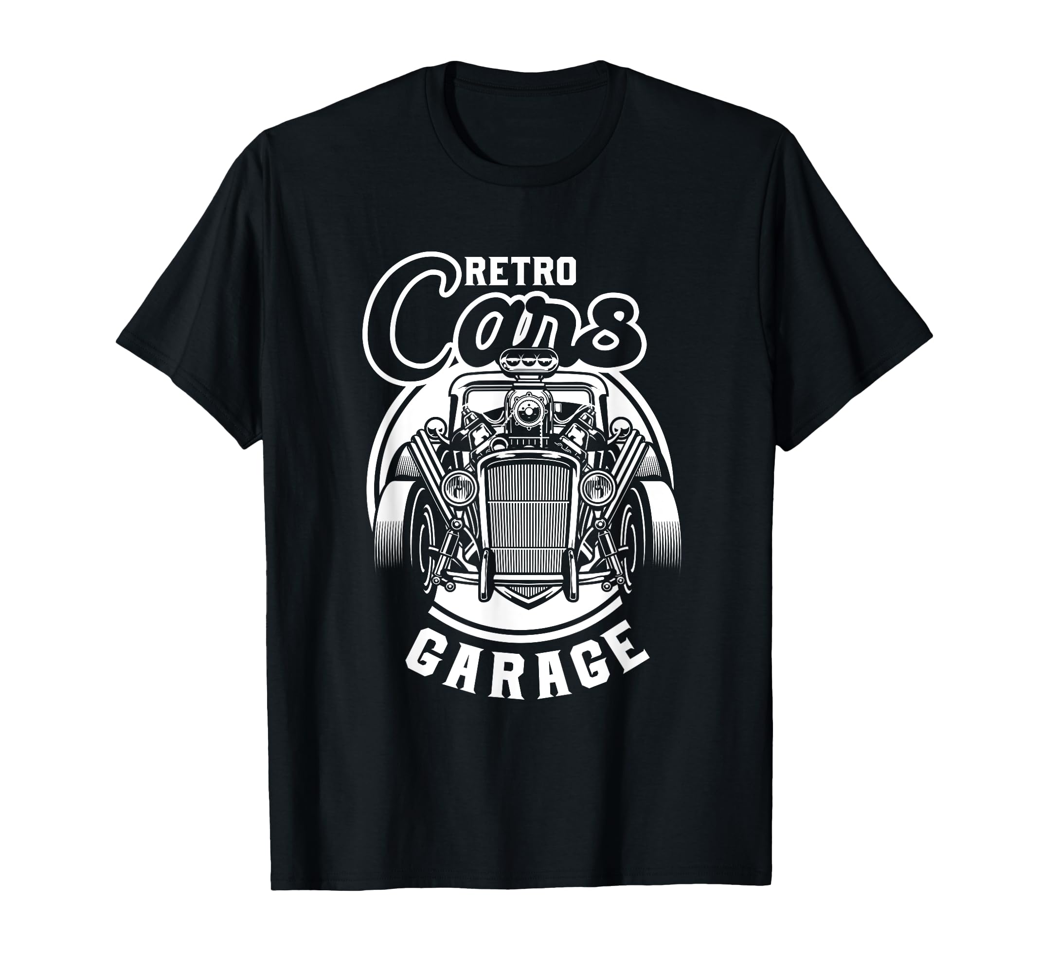 Cars Garage Old American Automobile Car T-Shirt - Unique Graphic Unisex - T-Shirt, Sweatshirt, Hoodie