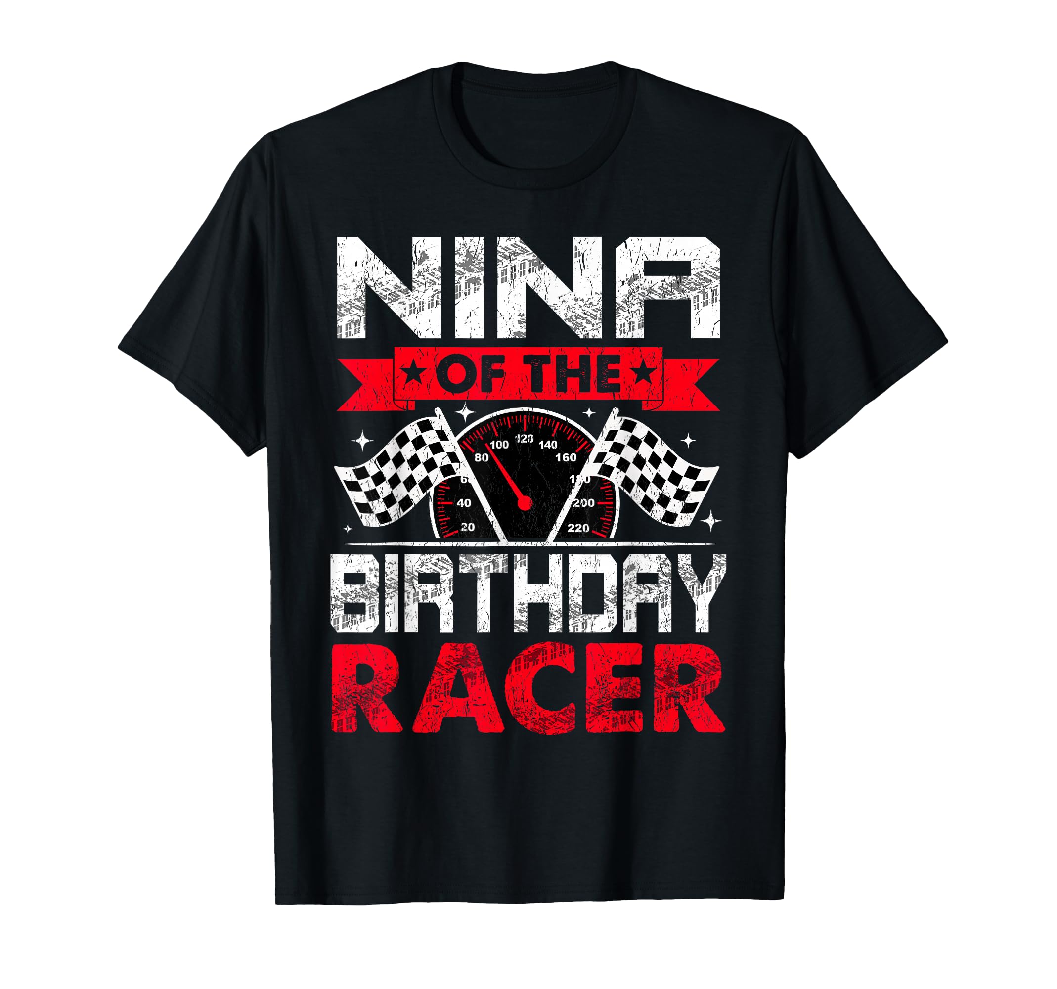 Nina Birthday Racer Bday Racing Car T-Shirt - Minimalist Print Unisex - T-Shirt, Sweatshirt, Hoodie